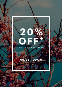 20% off all orders