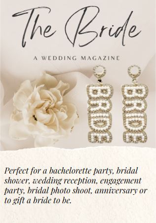 "Bride" Beaded Earrings