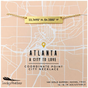 Coordinates Necklace - Atlanta