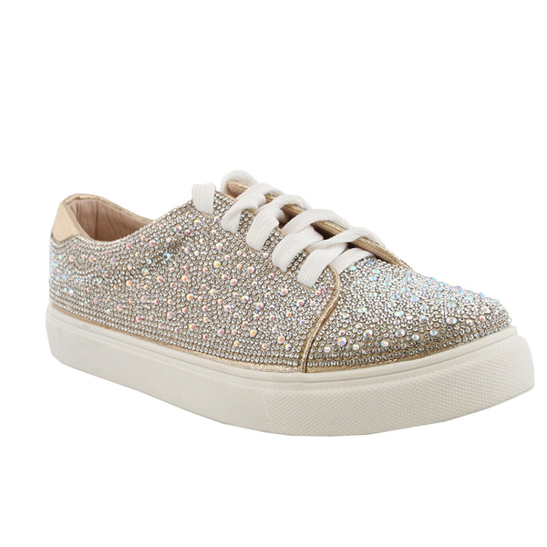 Rhinestone Bedazzled Bridal Sneakers by De Blossom