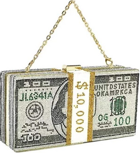 Rhinestone Money Bag by Laurine Lorraine