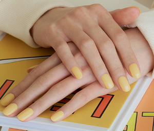 EDGUE (Hello Yellow) Real Gel Nails Stickers 34pcs Nail Art