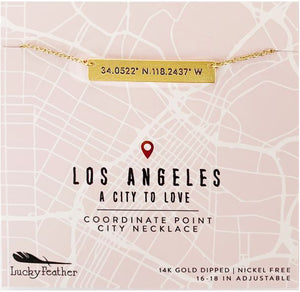 Coordinates Necklace - Los Angeles