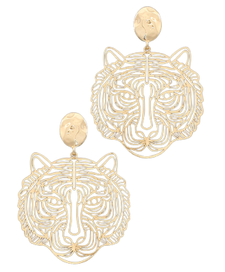 Women's Tiger Post Earrings